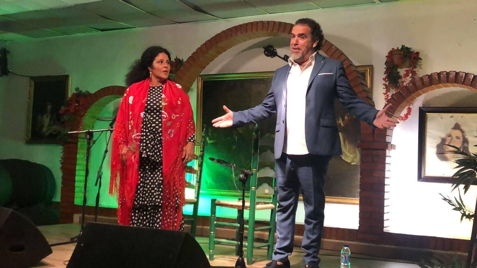 David Lagos y Melchora Ortega, en un momento del recital.