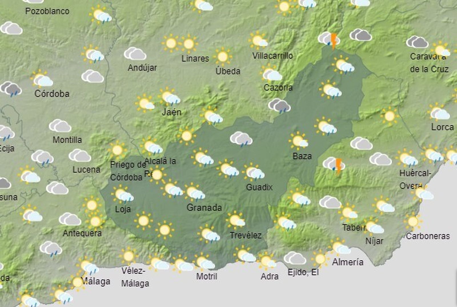 Las nubes hacen acto de presencia este fin de semana.