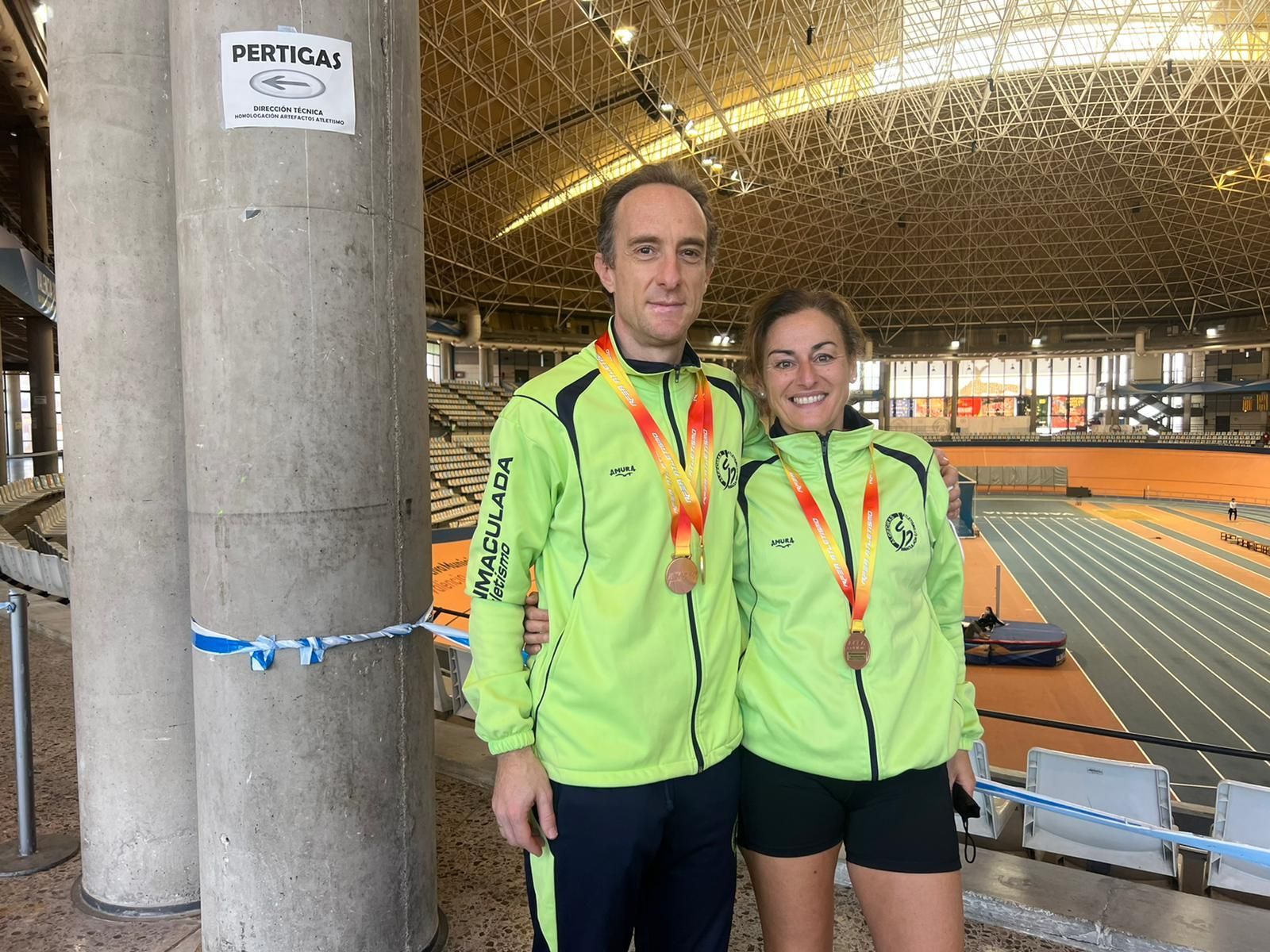 Fidel Ruiz y Fátima Porras, medallistas del Inmaculada.