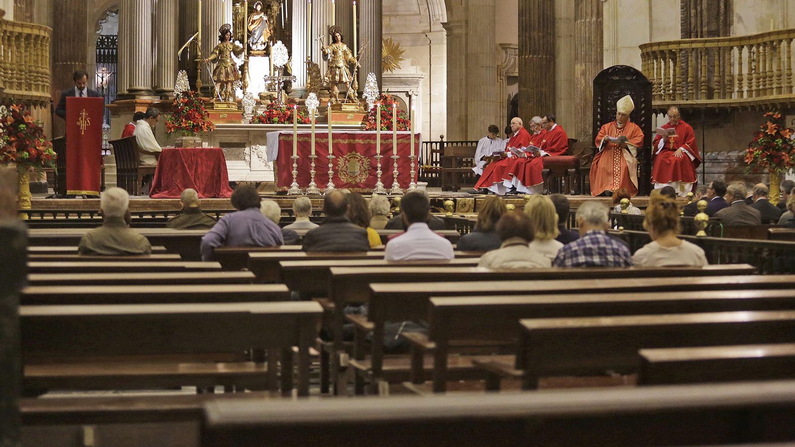 Imagen de la Catedral durante la función a los Patronos el pasado 23 de octubre