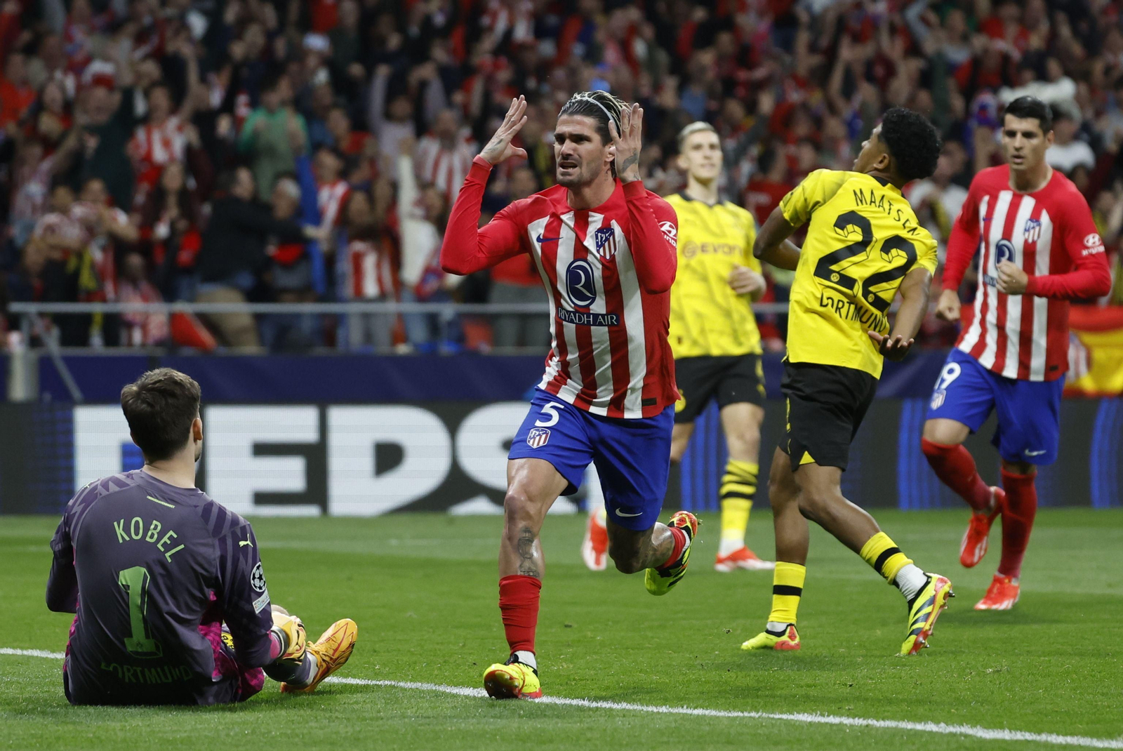 El Atlético de Madrid - Borussia Dortmund, en fotos