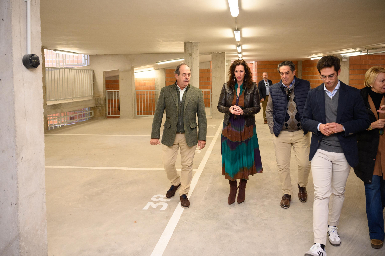La alcaldesa, en la inauguración del aparcamiento de la calle Arráez.