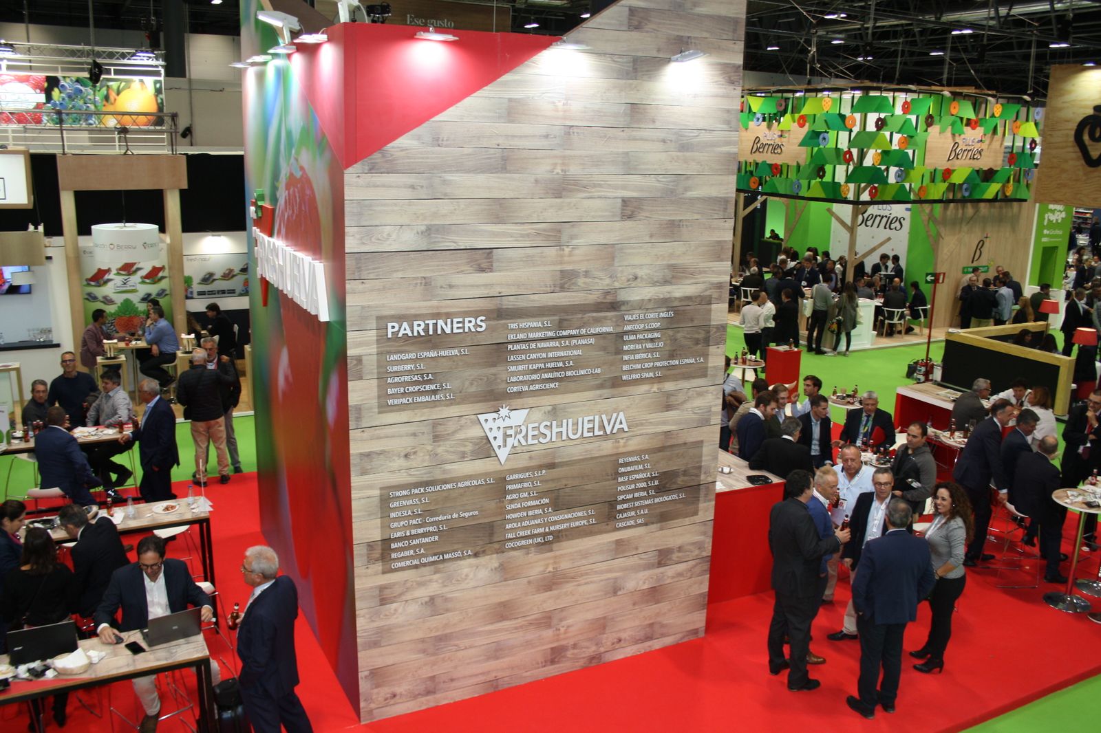 Estand de Freshuelva en la feria marileña.