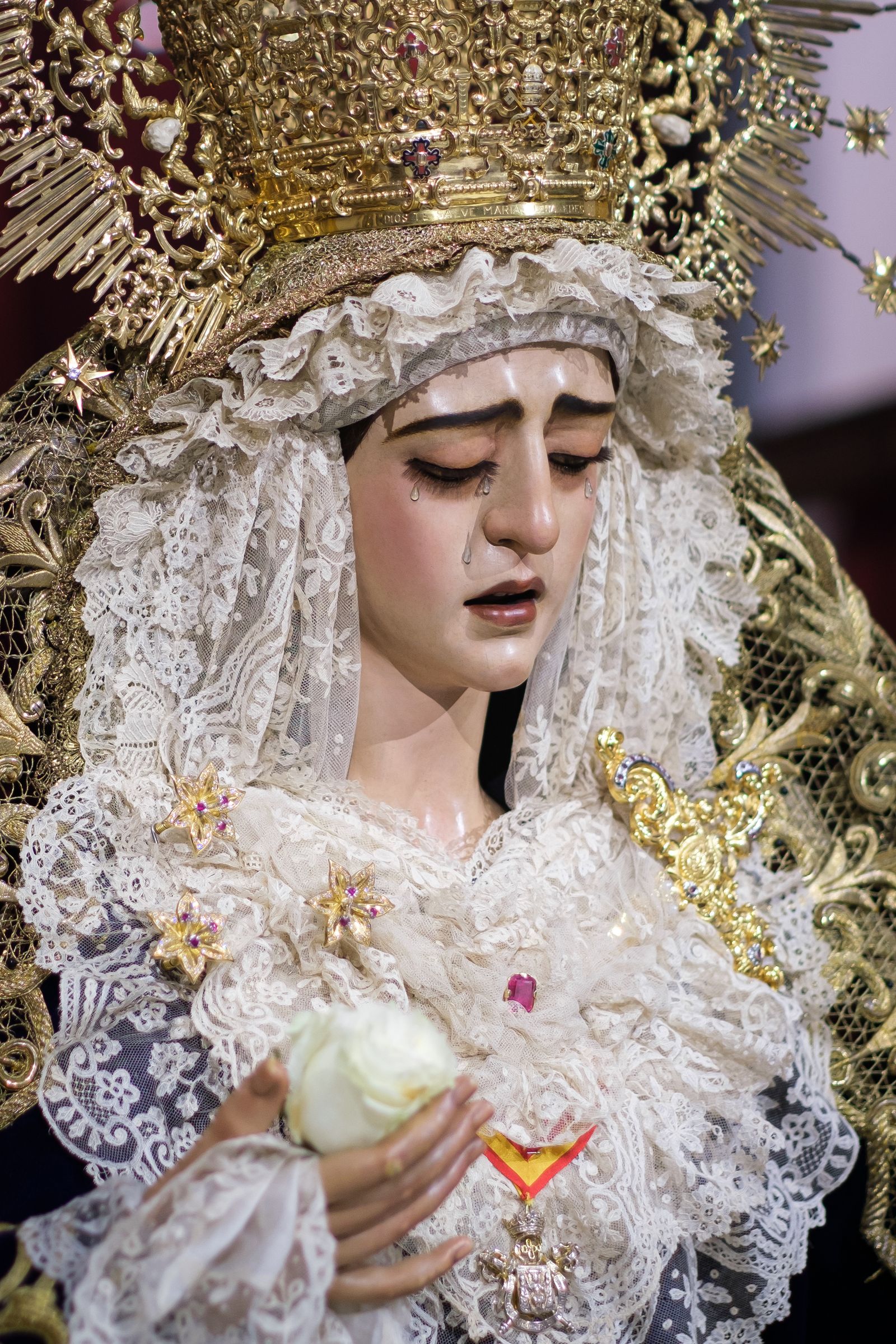 Las imágenes de la veneración a la Virgen de la Encarnación de San Benito