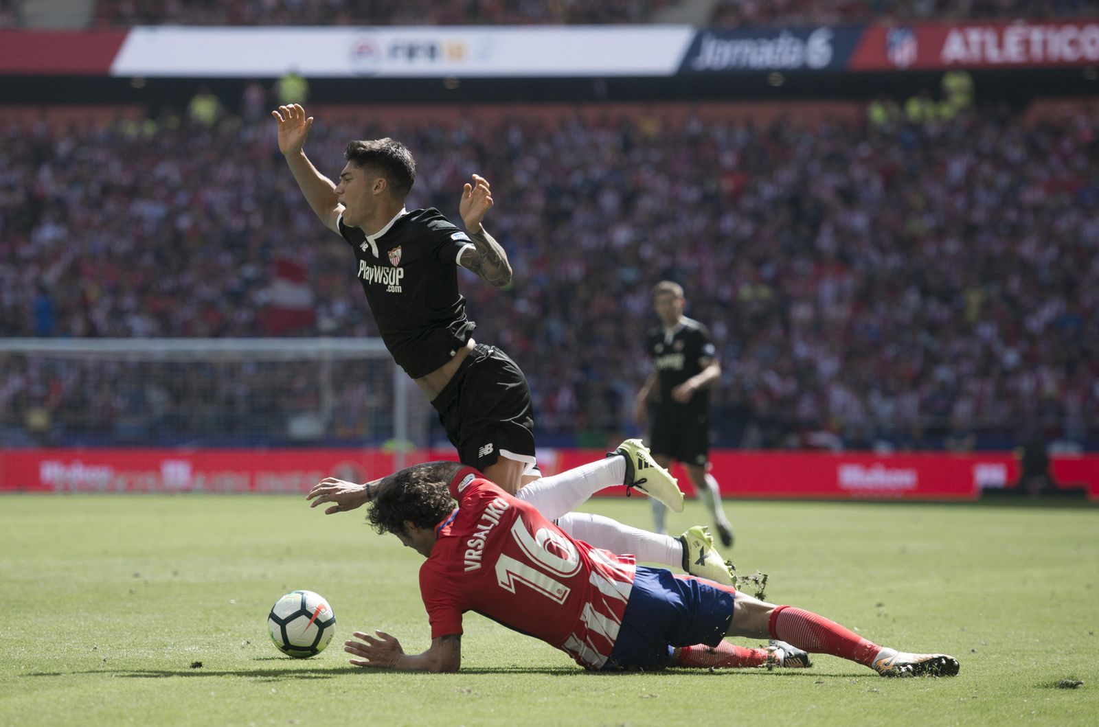 El Atlético de Madrid-Sevilla, en imágenes