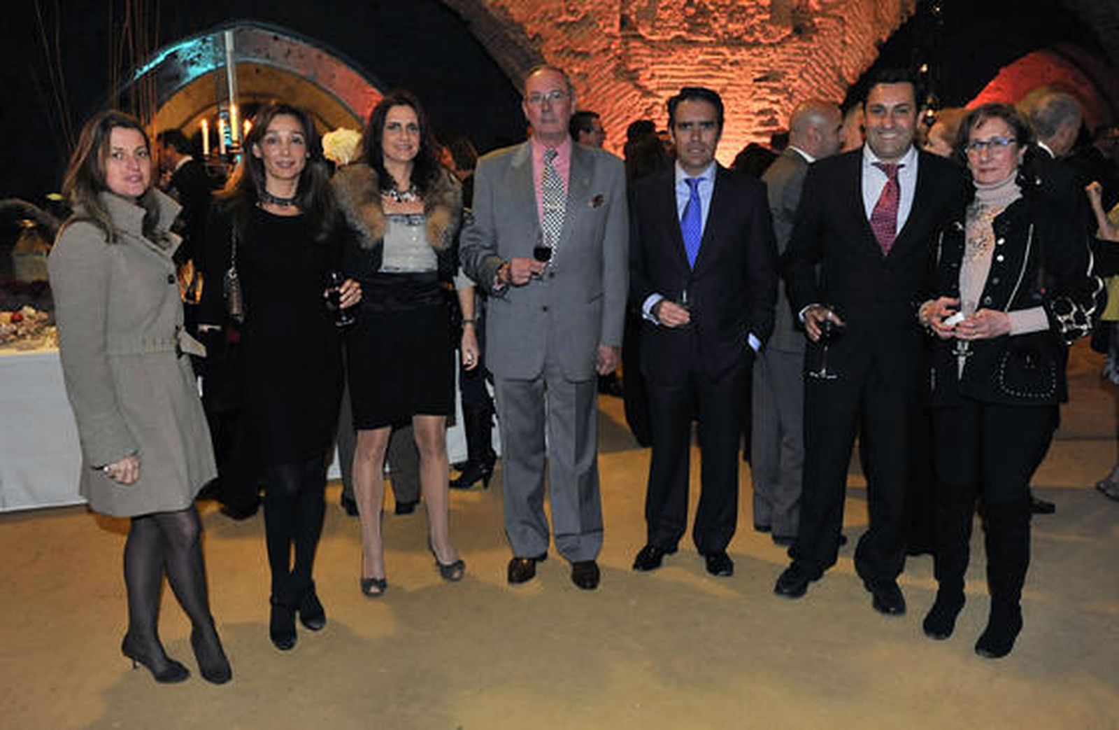 Ángela Benavente, María Jesús Joly, Rosa Joly, José María Escribano, Rafael Navas, Diego Joly y Mari Paz Escribano. / Juan Carlos Vázquez