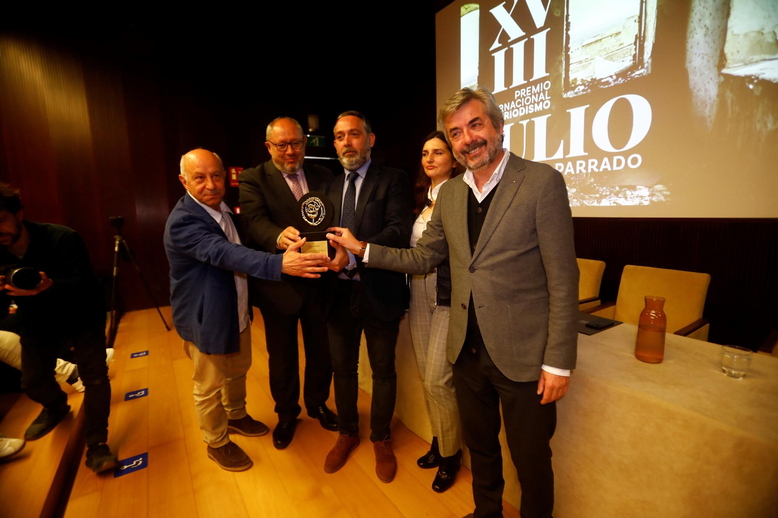 La entrega del XVIII Premio Internacional de Periodismo Julio Anguita Parrado, en imágenes