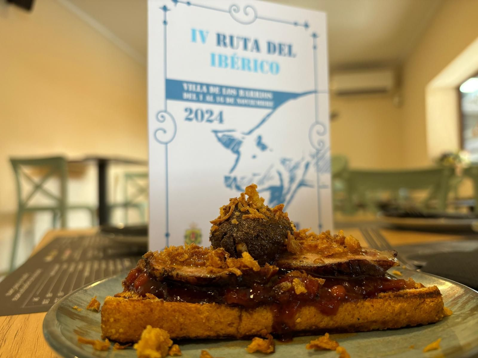 Una de las tapas que participa en la IV Ruta del Ibérico Una de las tapas que participa en la IV Ruta del Ibérico