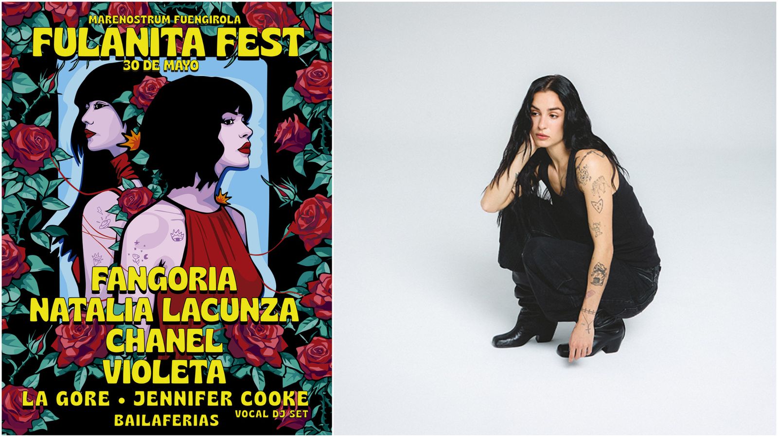 El cartel del Fulanita Fest, con Natalia Lacunza.