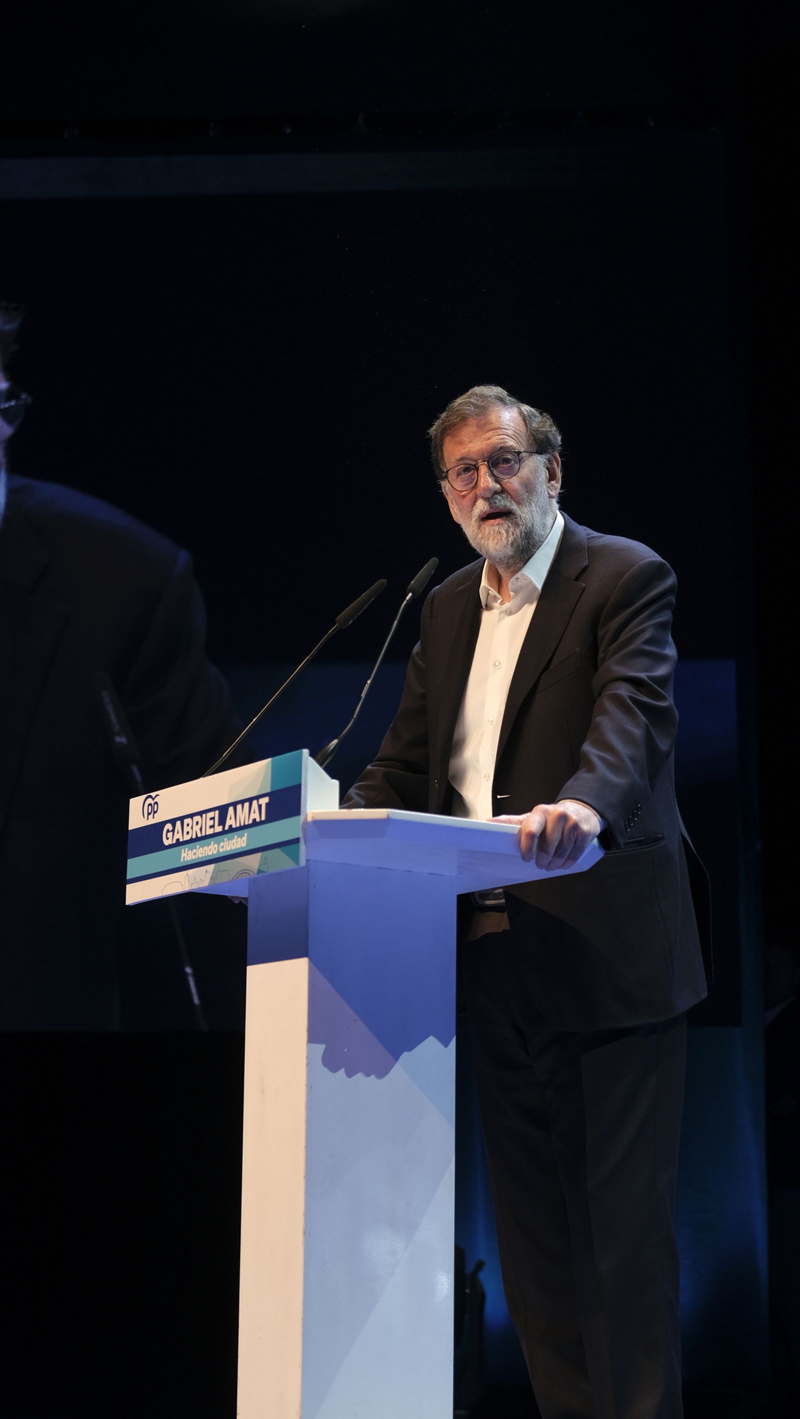 Imágenes de Rajoy apoyando la candidatura de Gabriel Amat a la Alcaldía de Roquetas de Mar