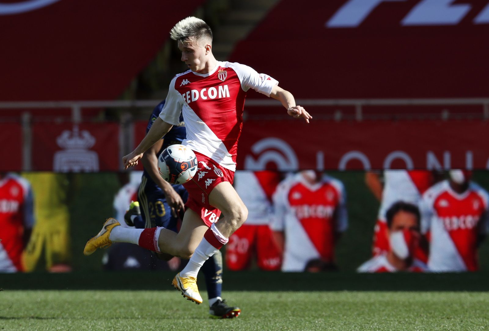 El centrocampista ruso Golovin, en un partido reciente con el Mónaco.