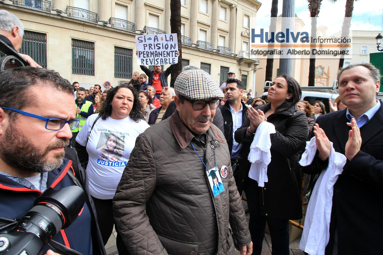 Imágenes de la manifestación contra la derogación de la prisión permanente revisable celebrada en Huelva
