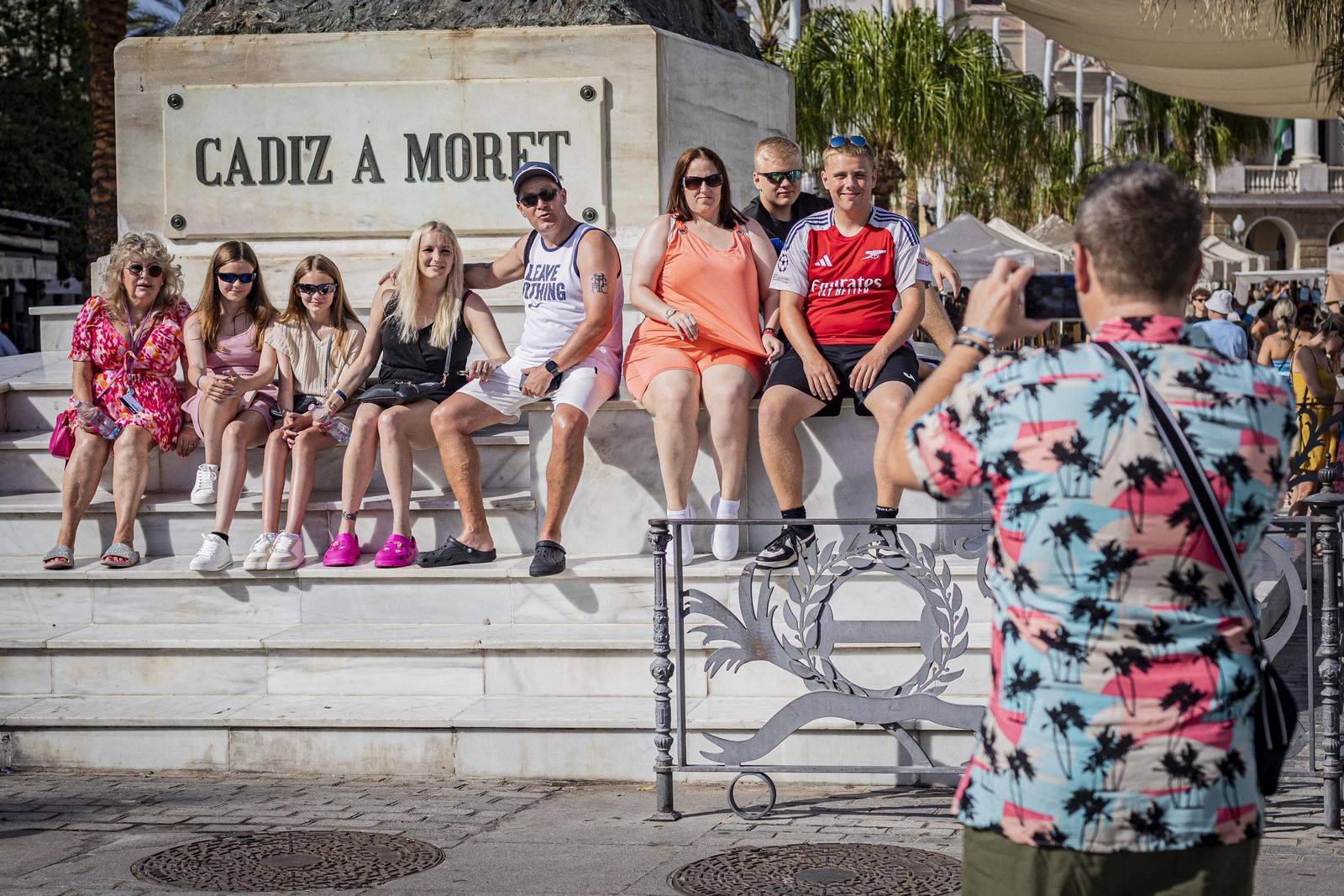 Cruceros y cruceristas, este miércoles, en Cádiz