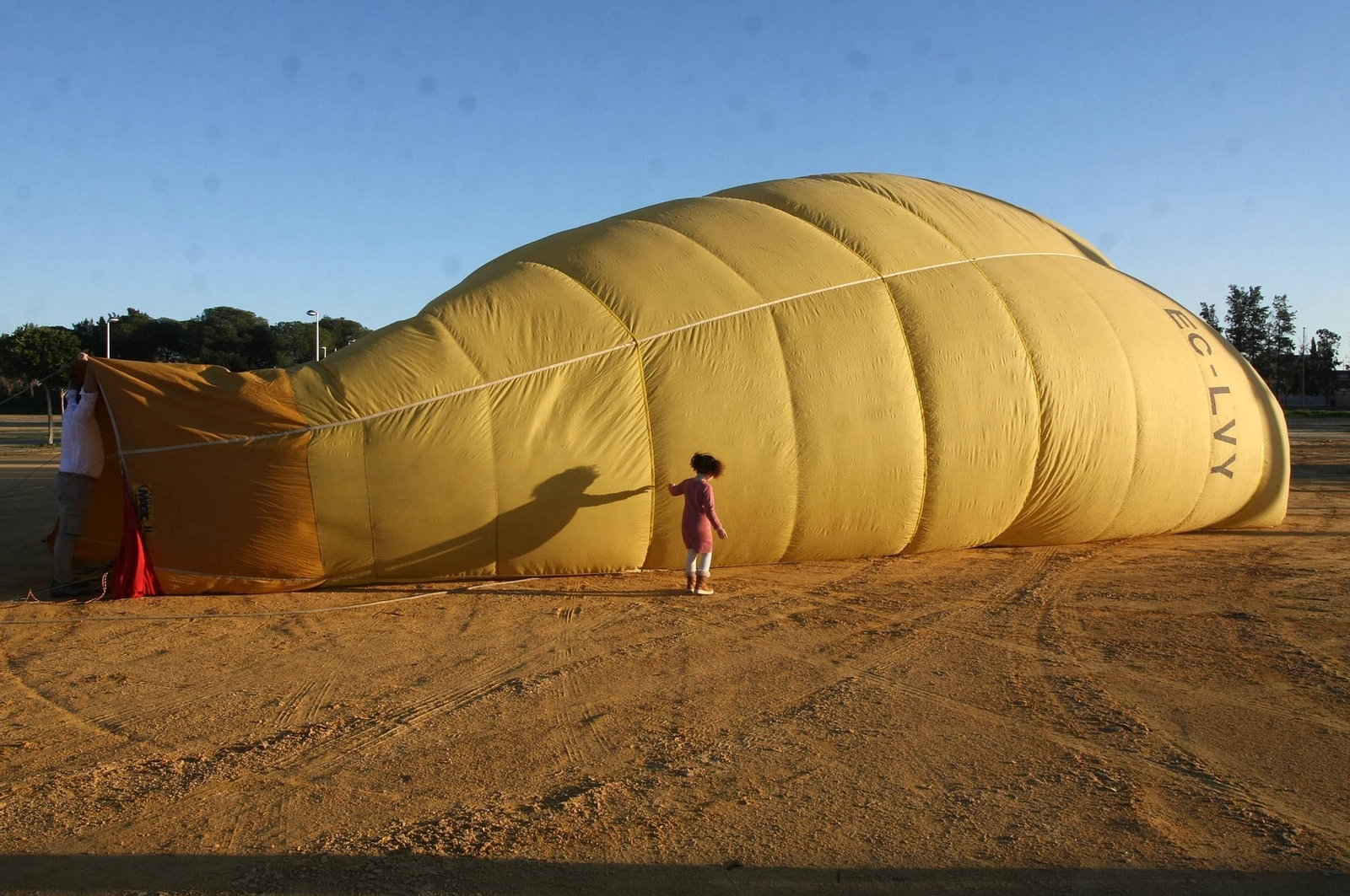 Imágenes del vuelo del globo aeroestático  en Huelva
