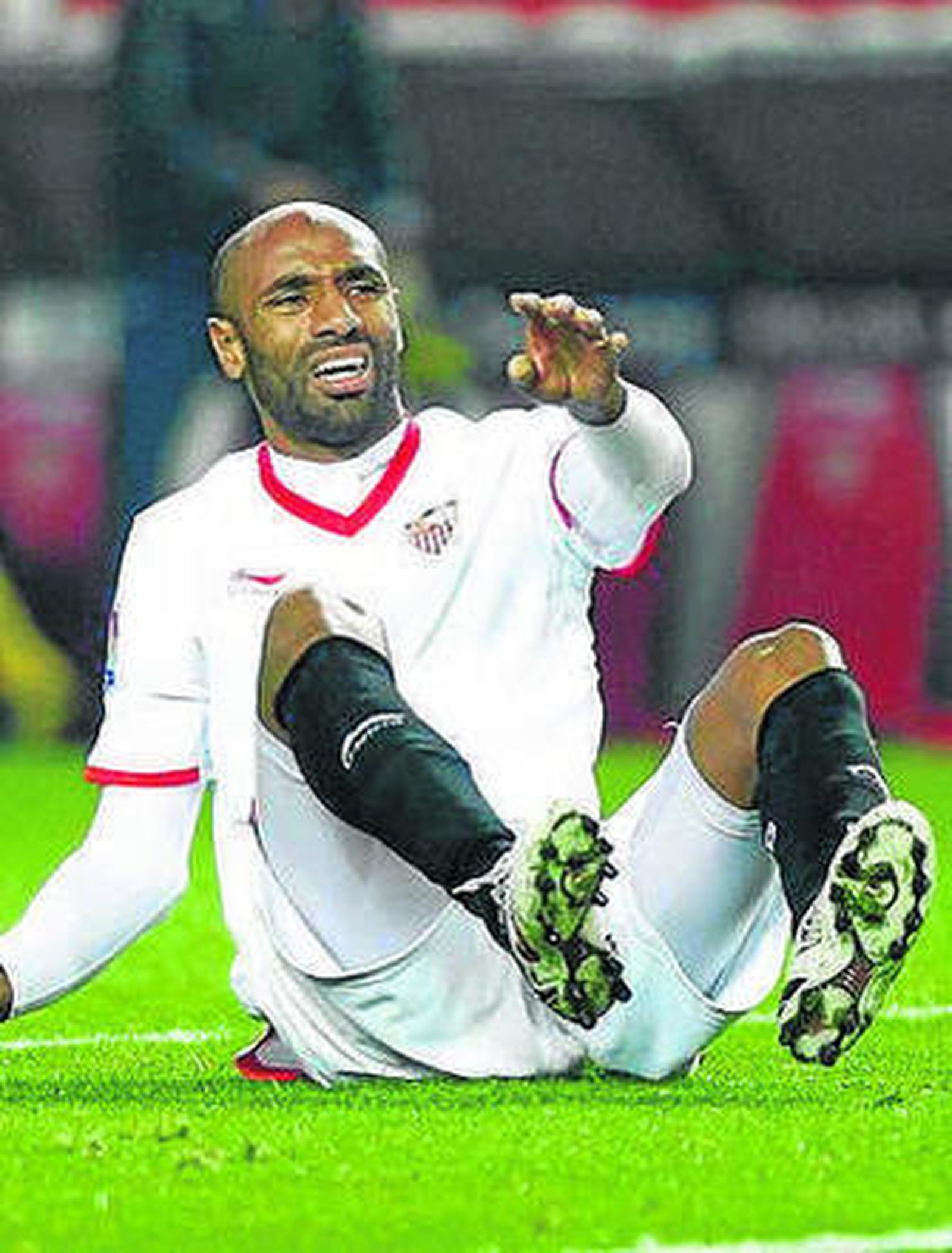 Kanoute, el pasado martes.
