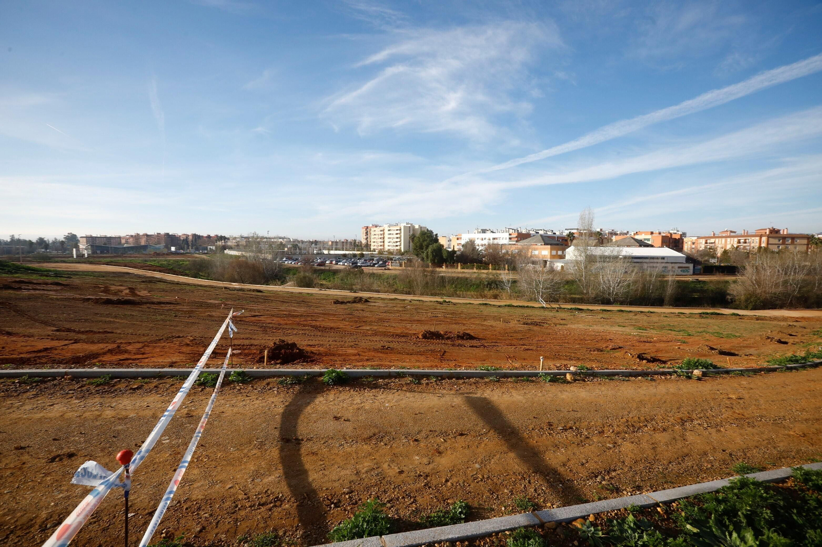 Así avanzan las obras de la segunda fase del parque de Levante de Córdoba, en imágenes
