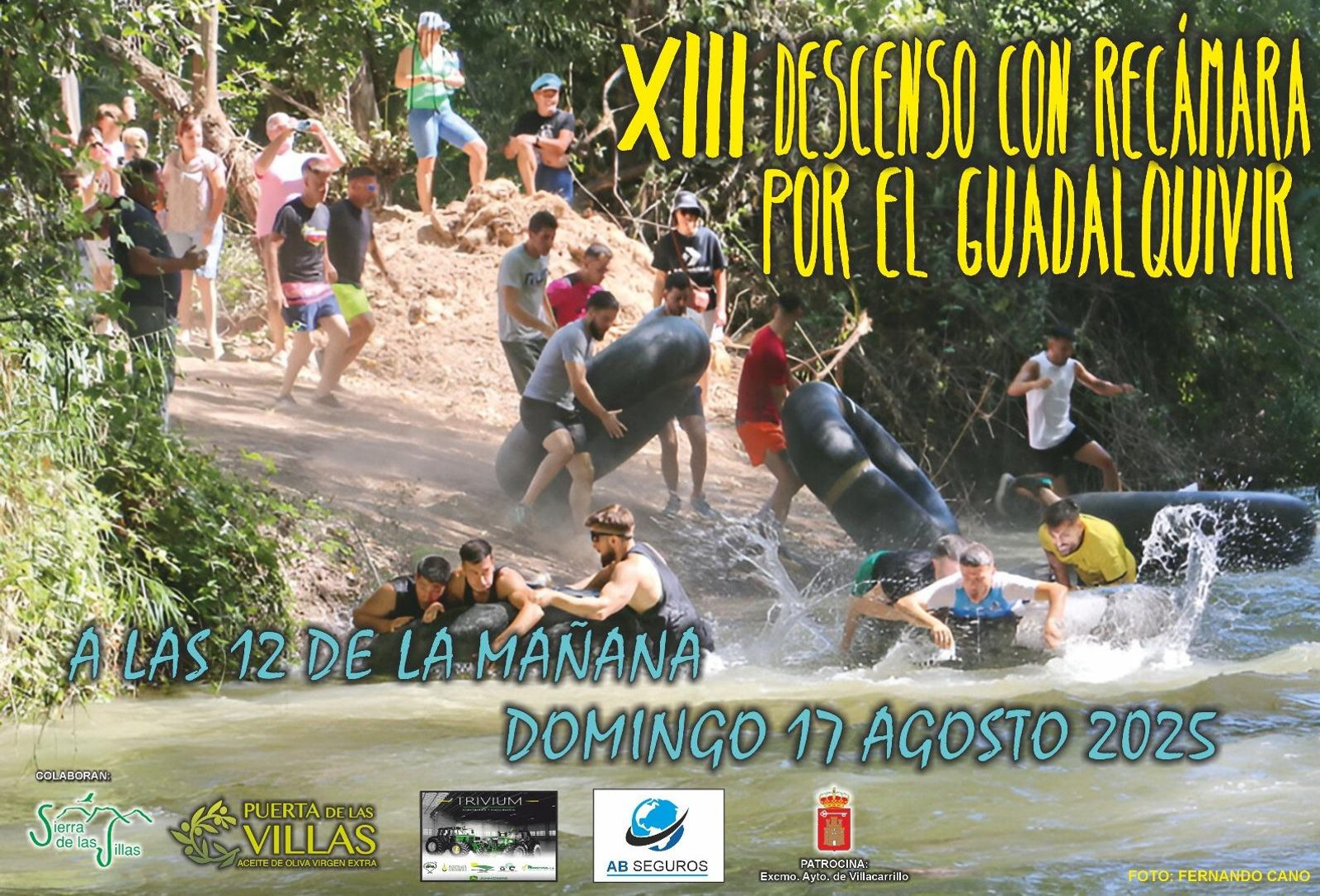 Para este descenso por el río únicamente está permitido el uso de recámaras propias de camiones o tractores.