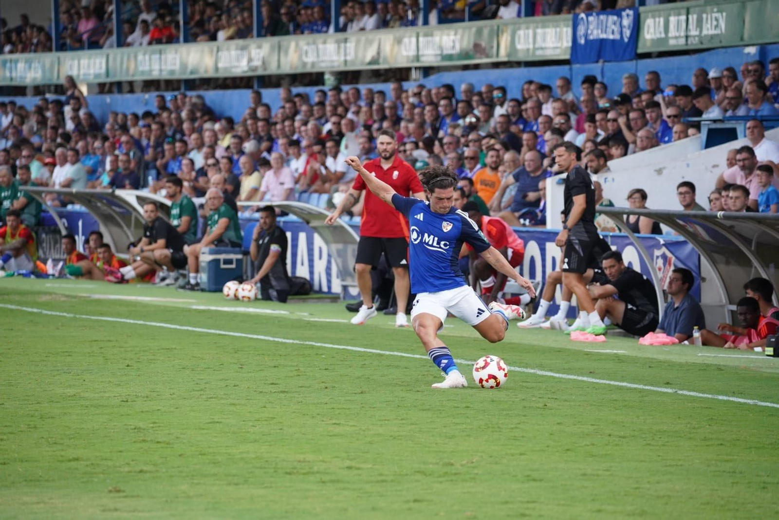 David Alfonso, autor del segundo tanto azulillo, cuajó un gran partido.