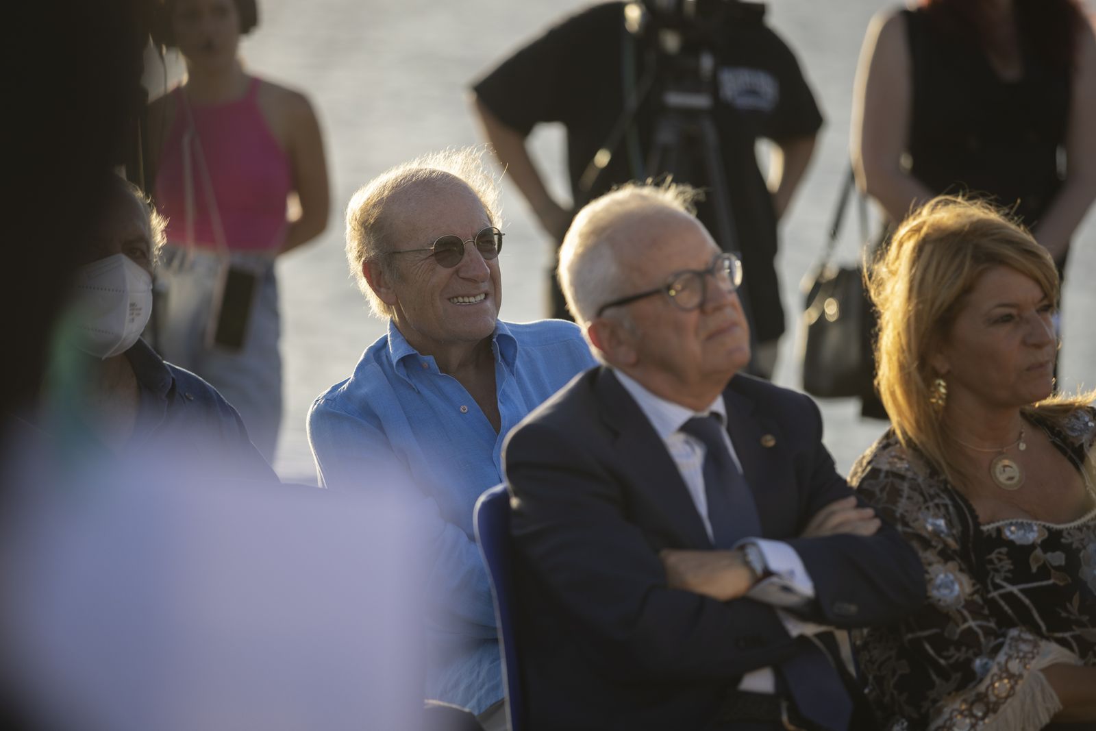 Imágenes de la inauguración De la Fuente de las Naciones en el Paseo de la Ría