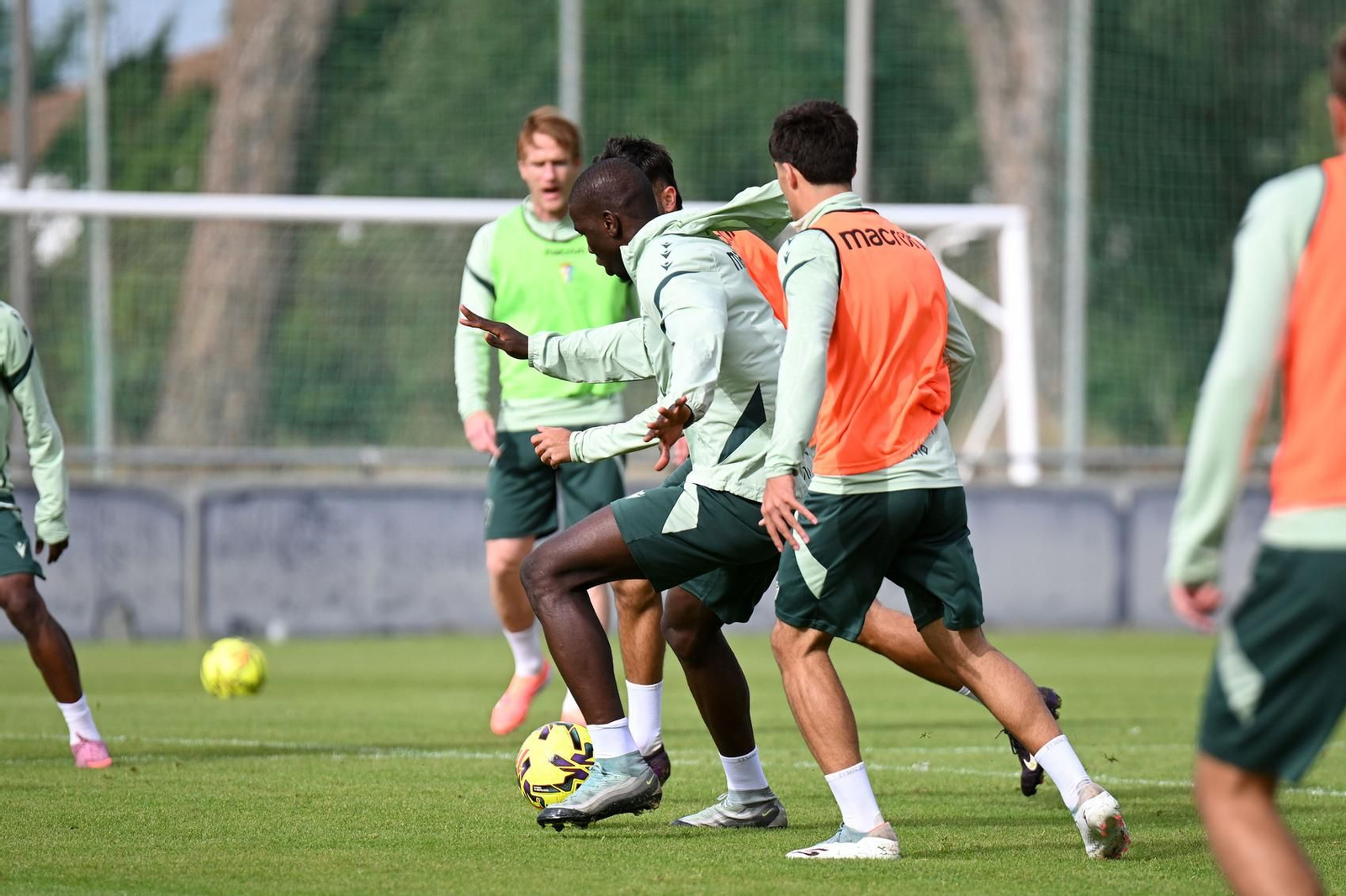 Un instante de la sesión del sábado del Cádiz.