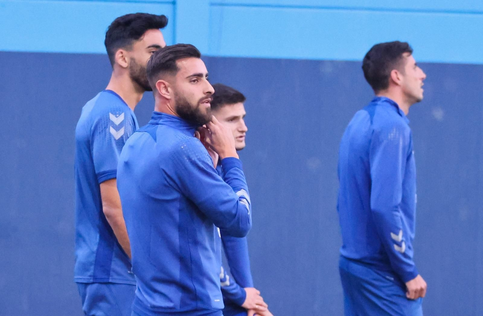 Entrenamiento del Málaga.