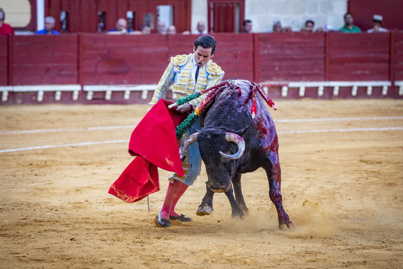 Daniel Crespo, Manzanares y Juan Ortega, en la plaza de toros de El Puerto