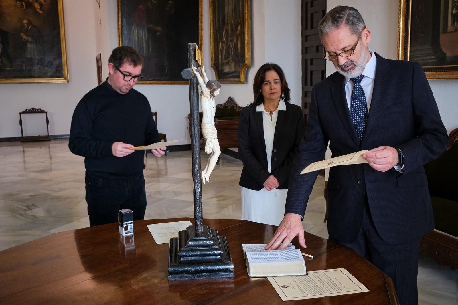 El nuevo director de Cáritas Diocesana de Cádiz, en su toma de posesión
