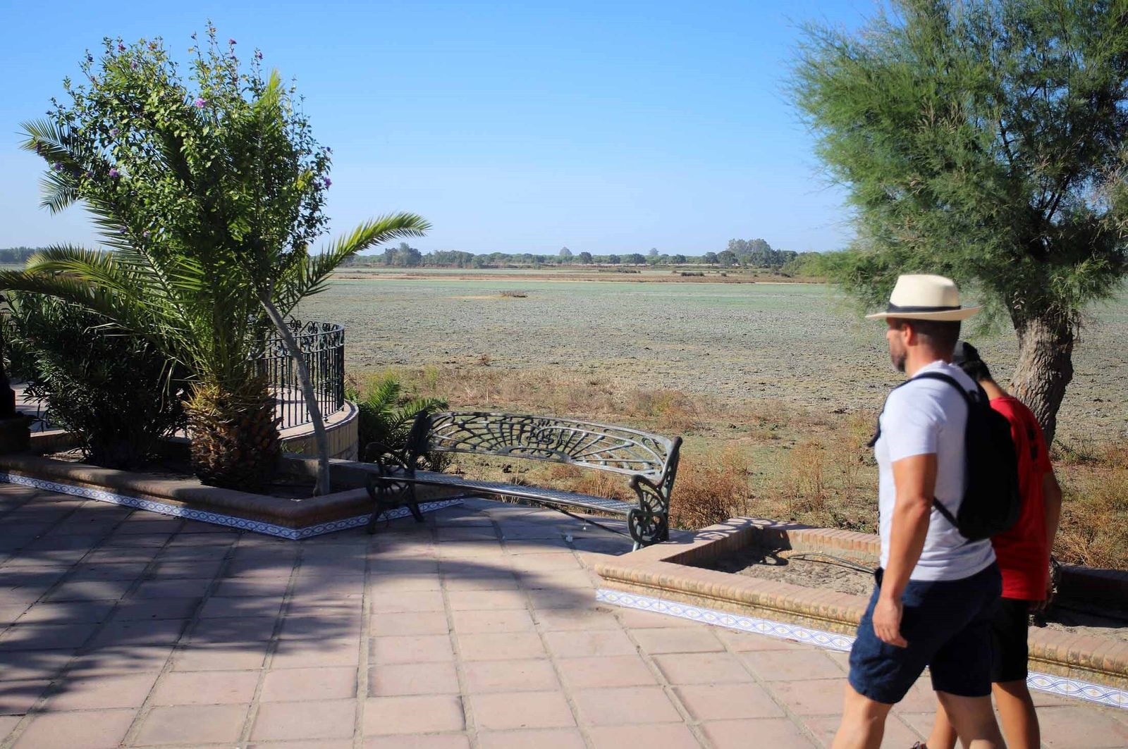 La marisma junto a la ermita de El Rocío seca, en imágenes