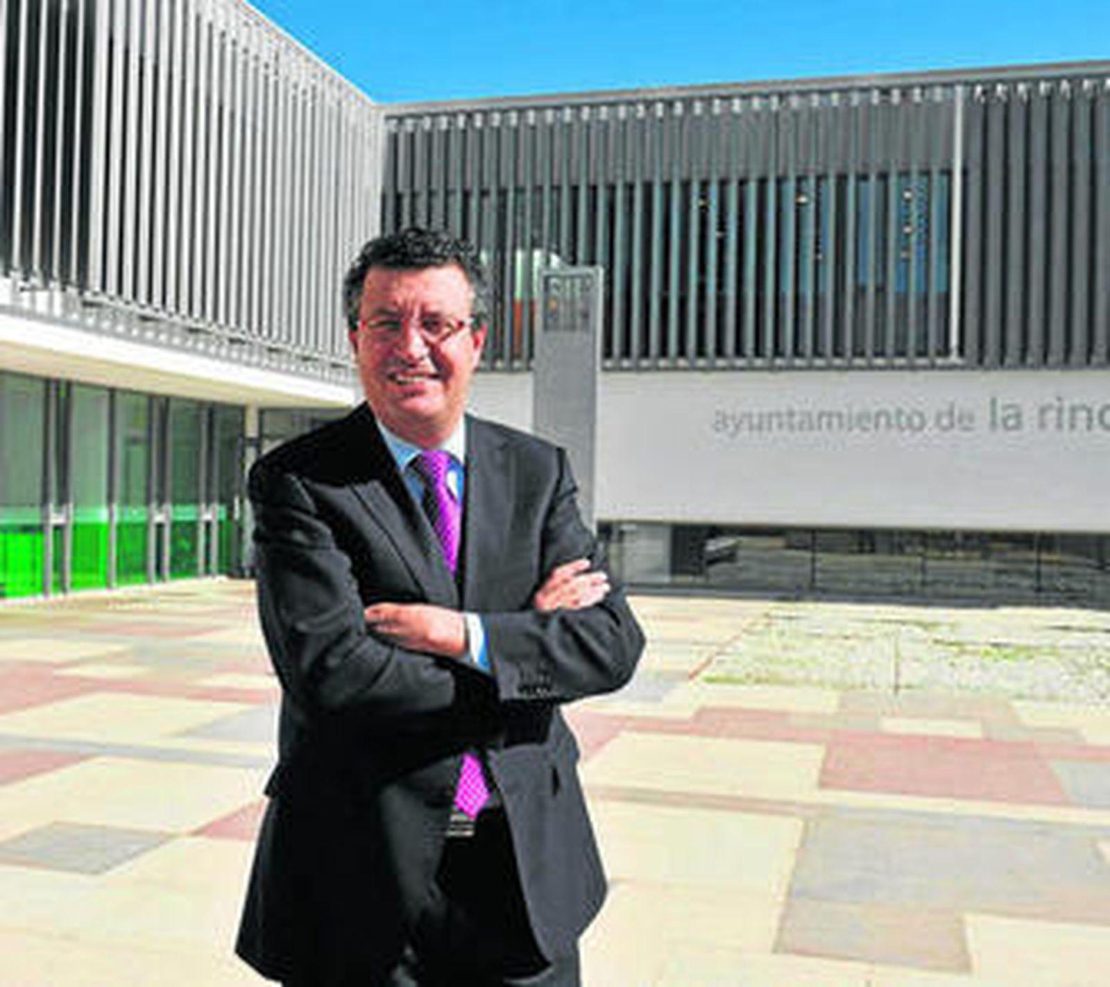 El alcalde La Rinconada, Javier Fernández.