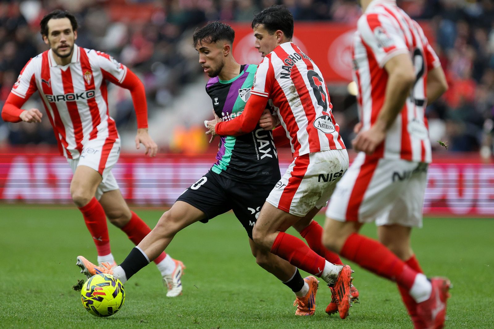 Larrubia, en acción.