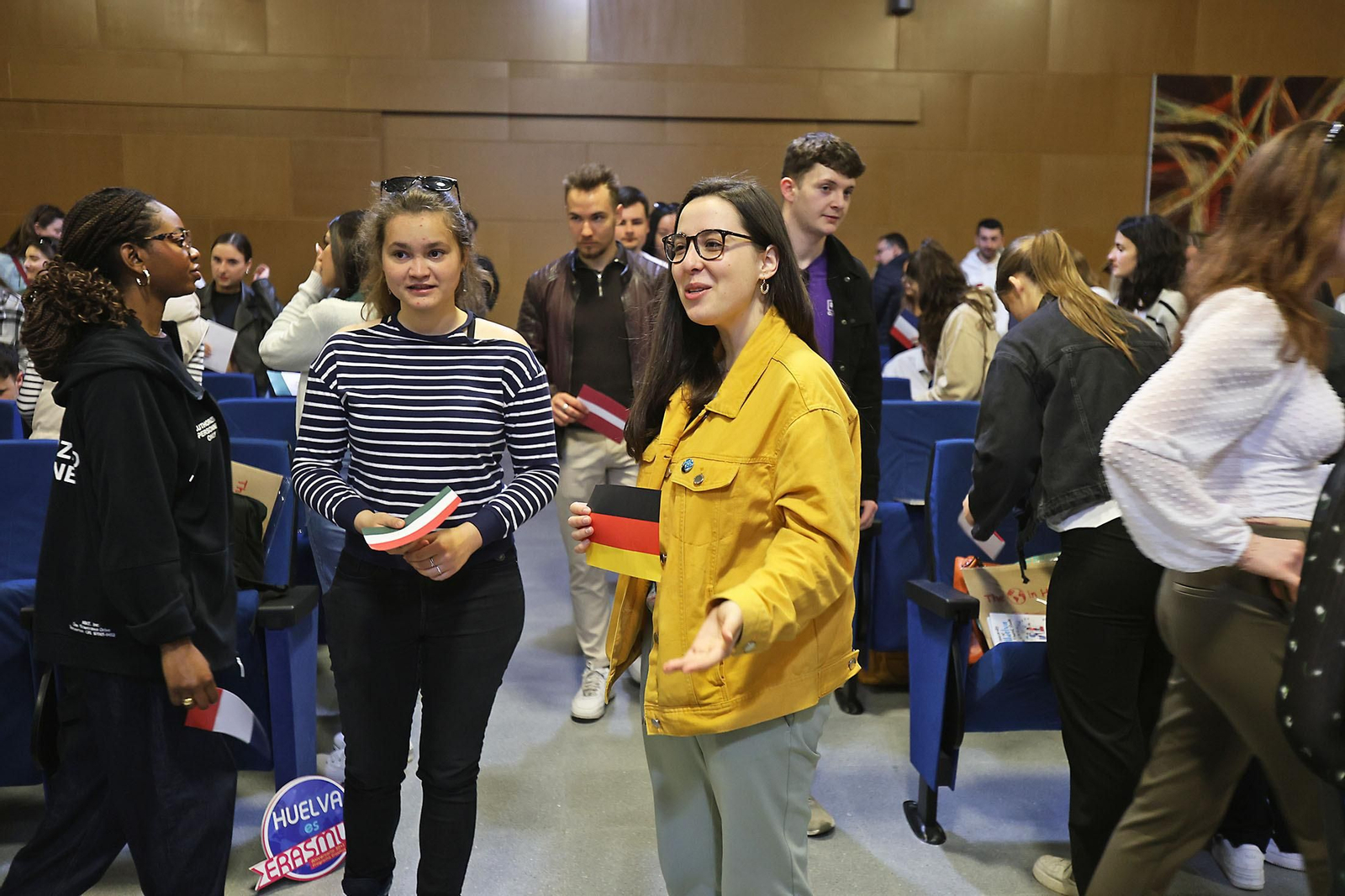 Imágenes de la Welcome Ceremony para dar la bienvenida al alumnado Erasmus que estudiará en la UHU