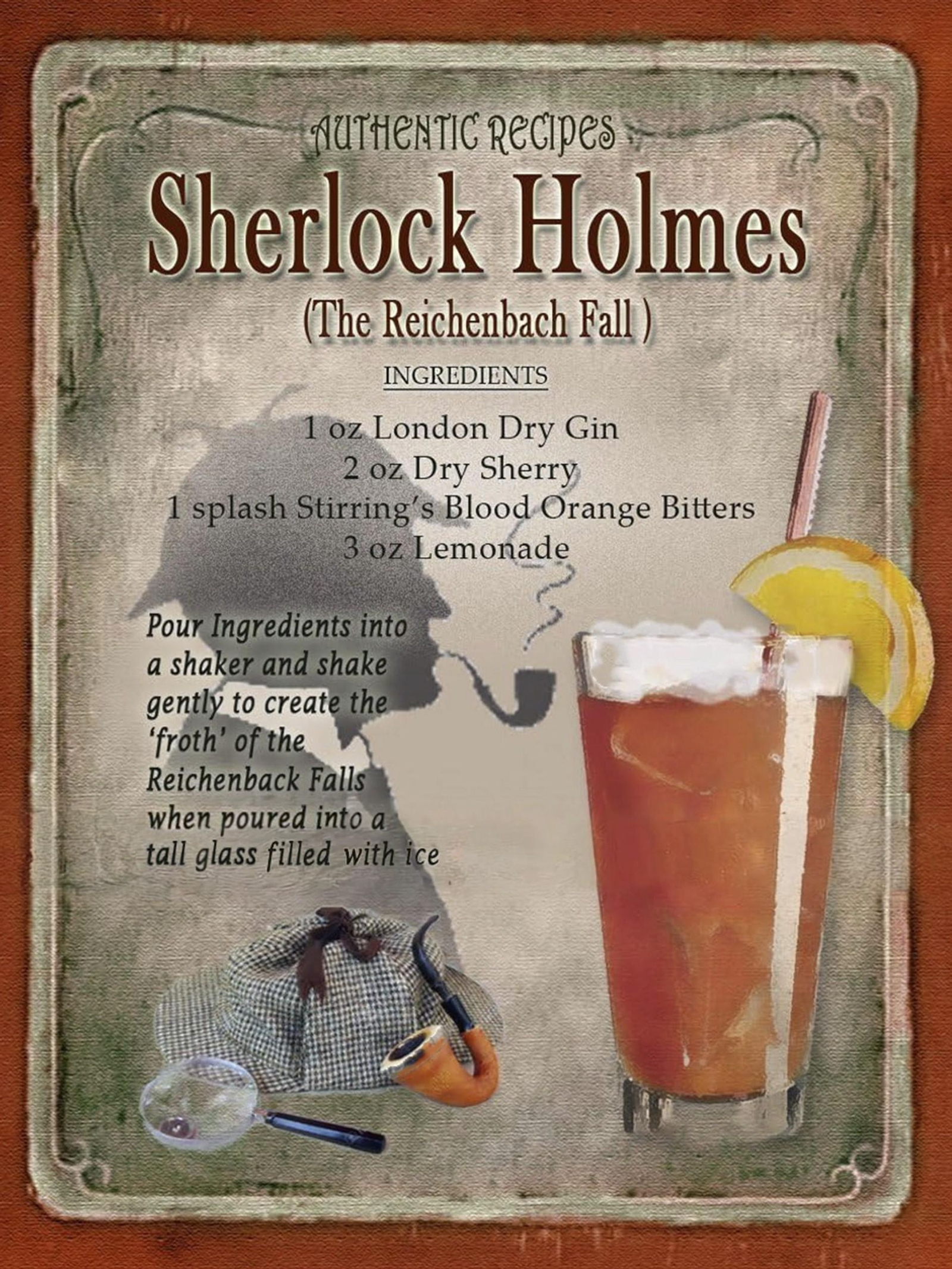 Sherlock Holmes y su ‘último caso’ inspiran un cóctel con jerez.