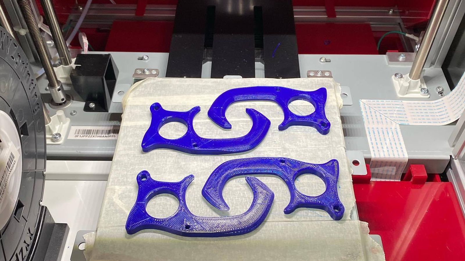 Piezas fabricadas con la impresora 3D de SAFA.