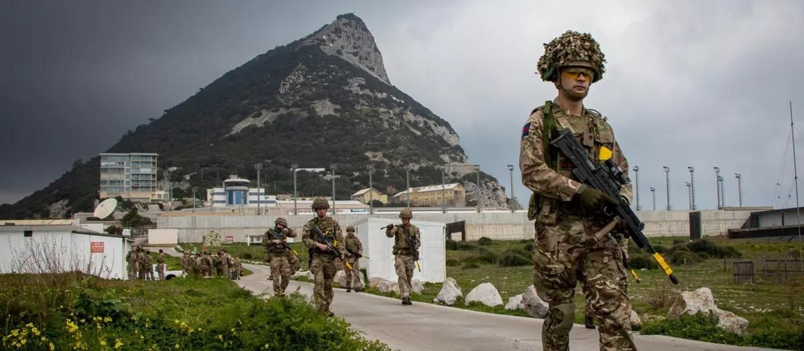 El Ejército británico, durante unas maniobras en el Peñón en 2021. El Ejército británico, durante unas maniobras en el Peñón en 2021.