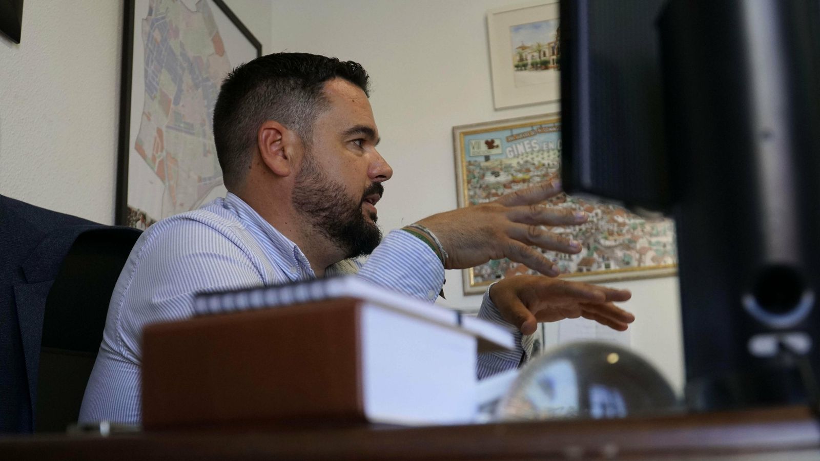 Romualdo Garrido, durante la entrevista.