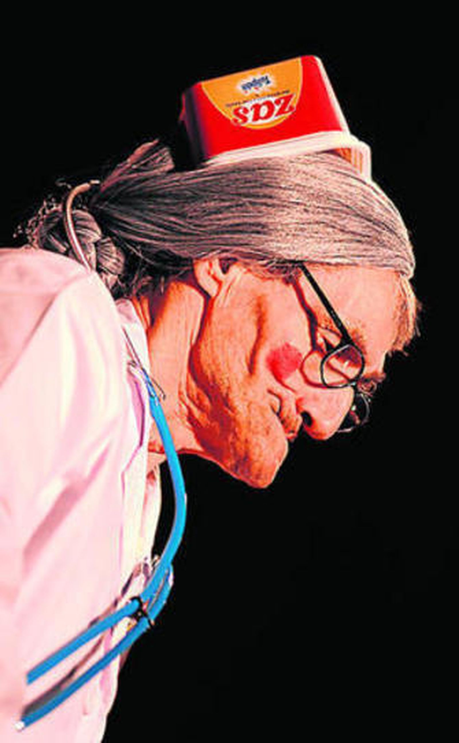 'El Bolea' disfrazado de enfermera con la chirigota 'Los primerizos'.