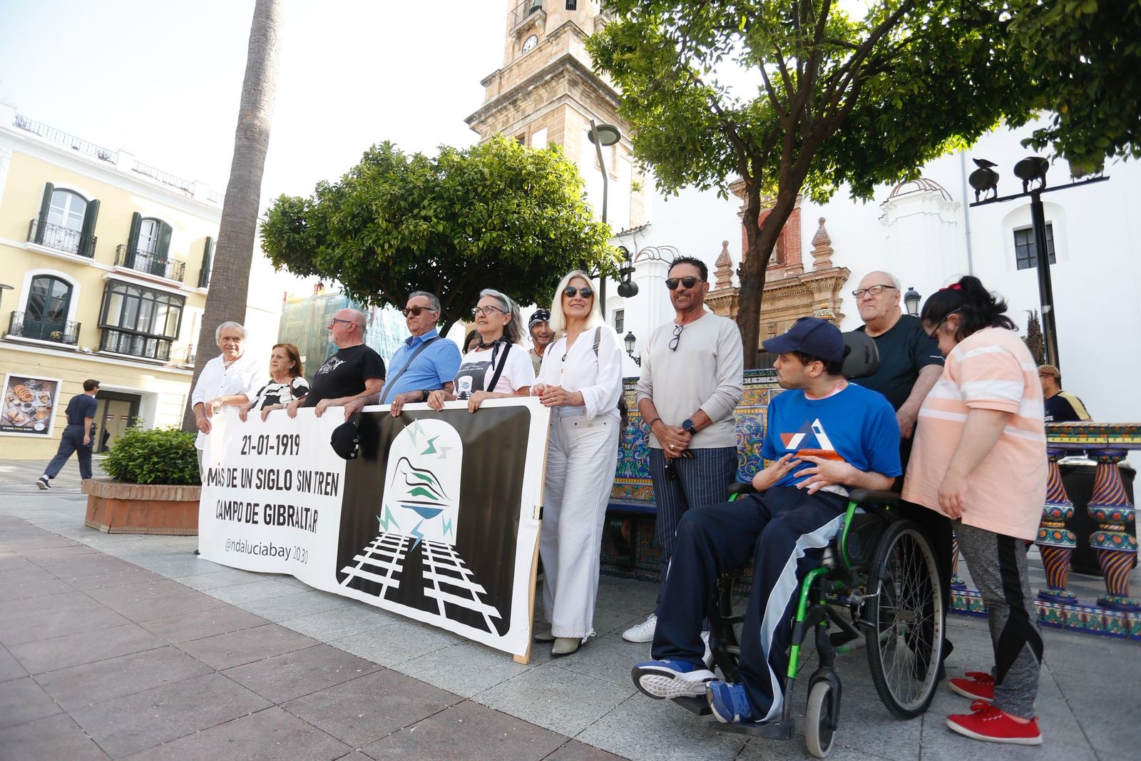 La concentración en la Plaza Alta, este jueves.