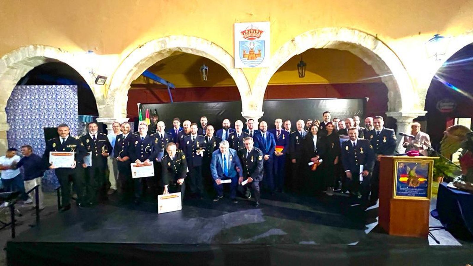 Una imagen del acto organizado por la asociación Santo Ángel de la Policía Nacional.