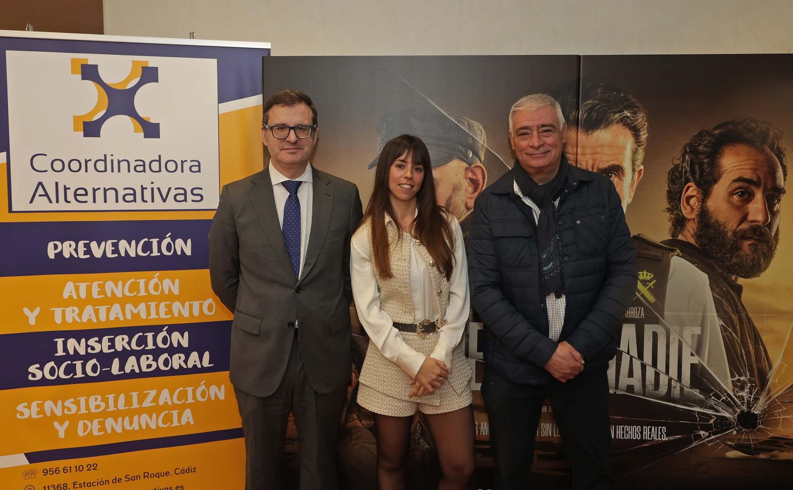 Fotos de la presentación de la película 'Tierra de Nadie' en colaboración con Coorinadora Alternativas en Algeciras