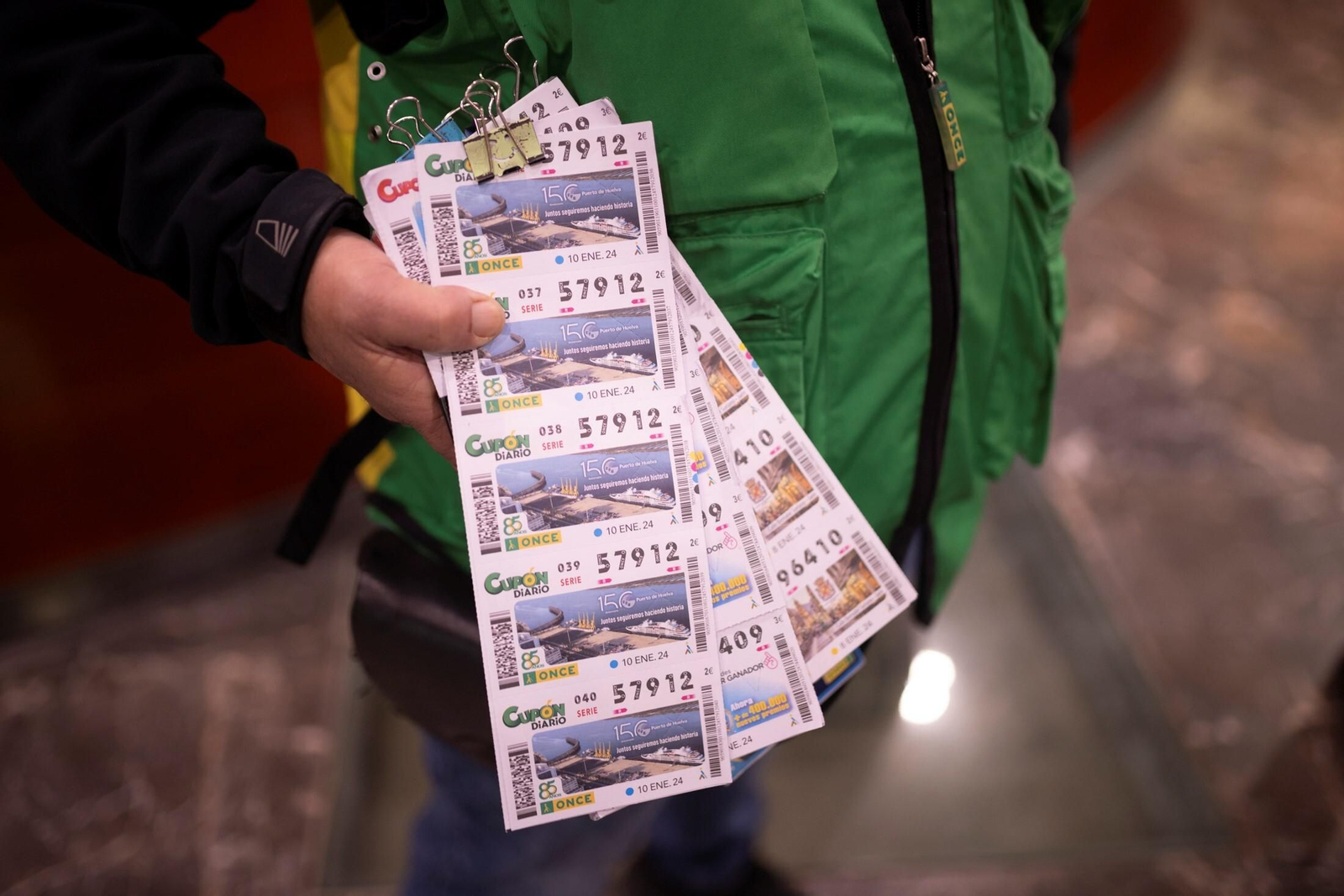 Cupon conmemorativo del Puerto de Huelva