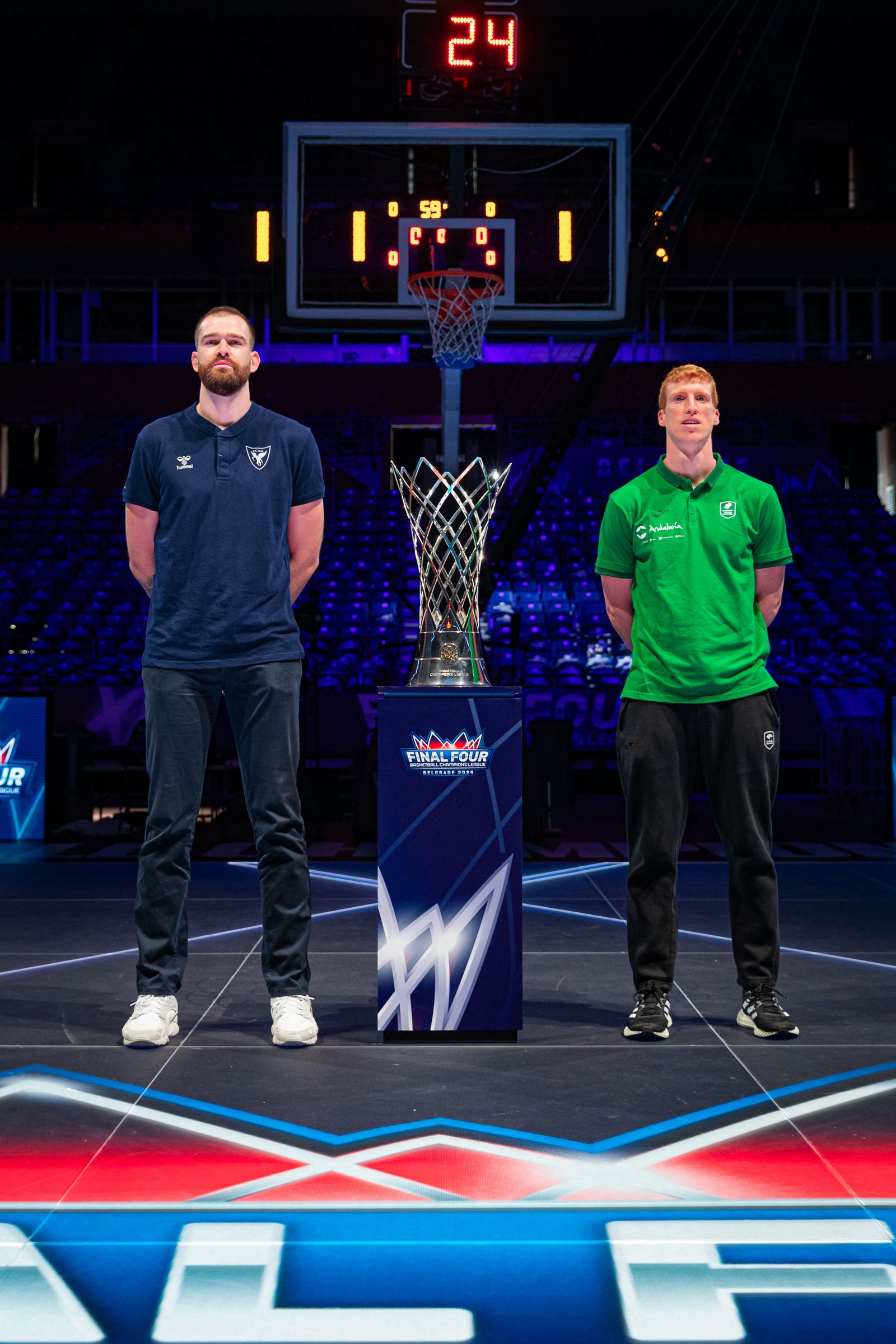 Nemanja Radovic y Alberto Díaz, en la sesión de capitanes