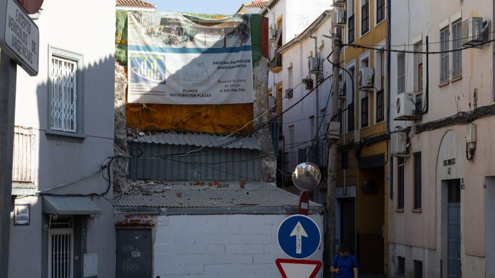 Estado en el que se encuentran algunos rincones del casco histórico.