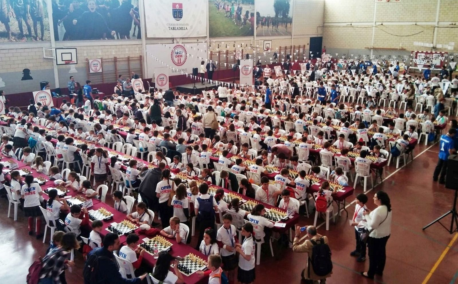 Participantes en el pasado torneo de ajedrez