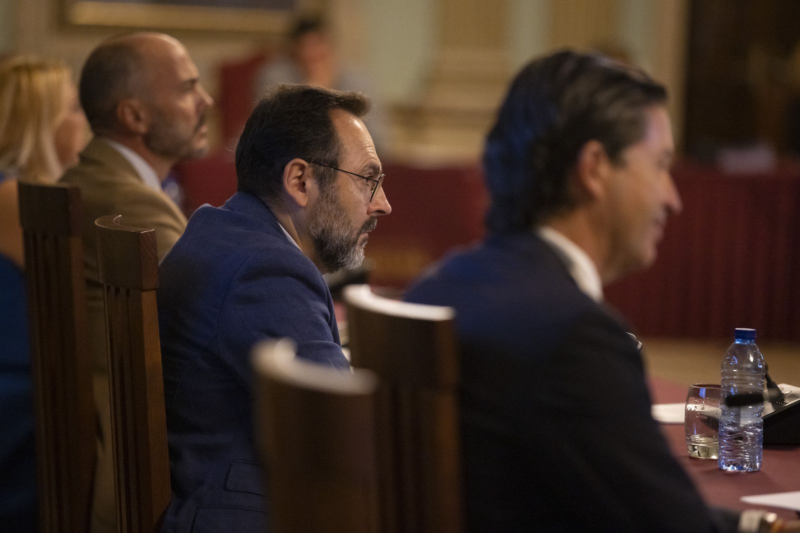 Imágenes del pleno en el Ayuntamiento de Huelva del miércoles 7 de agosto