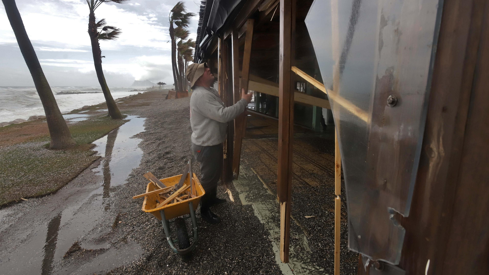 Fotos del restaurante Trocadero Sotogrande tras el temporal