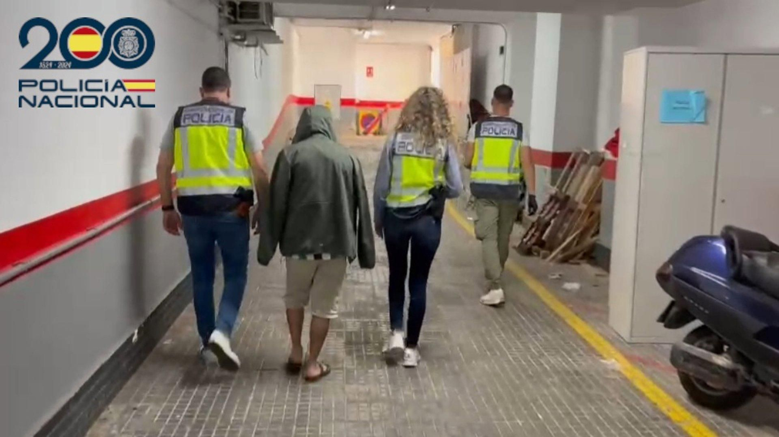 El momento de la detención