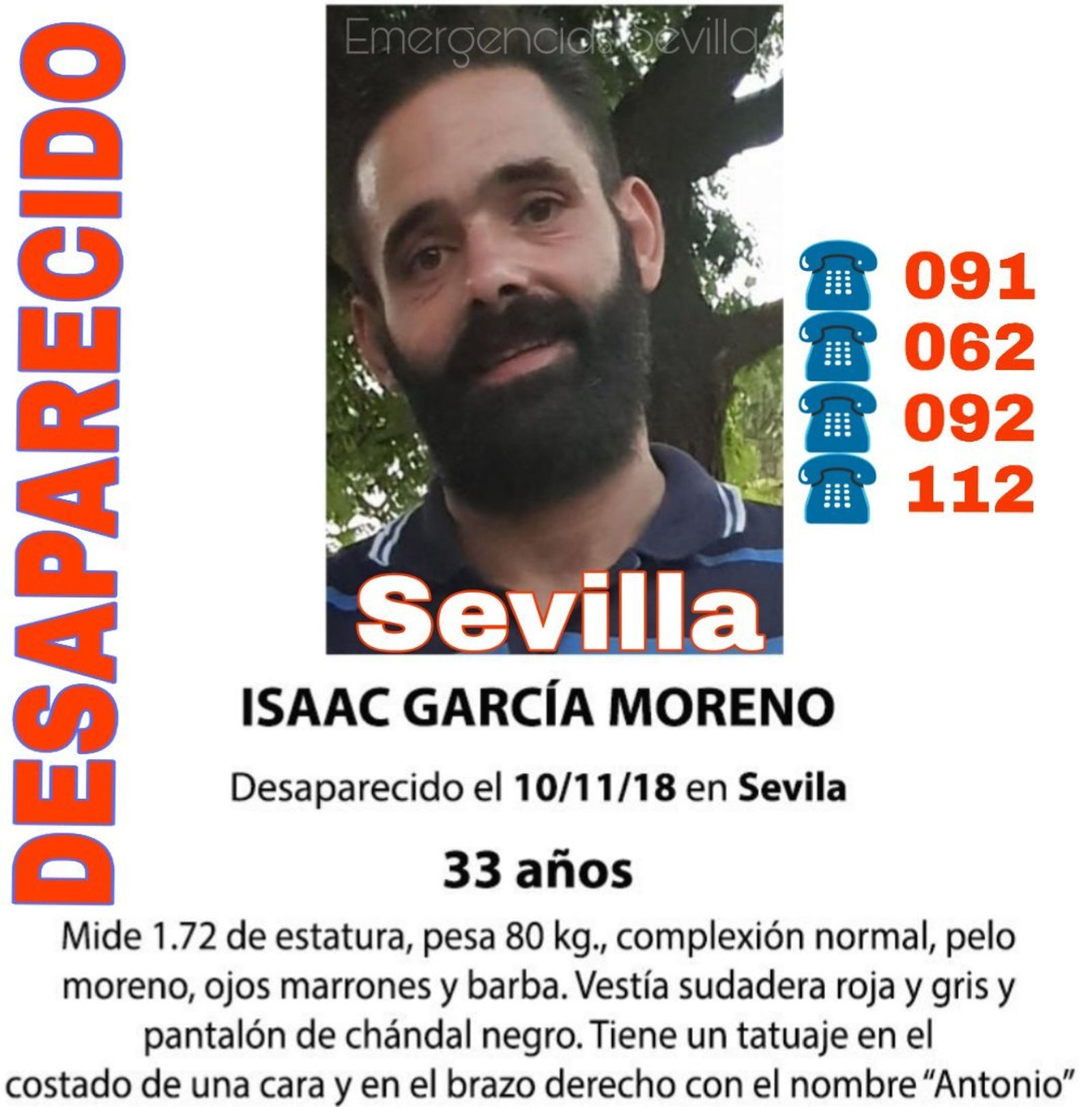 Imagen de Isaac García Moreno, de 33 años,  facilitada por su familia.