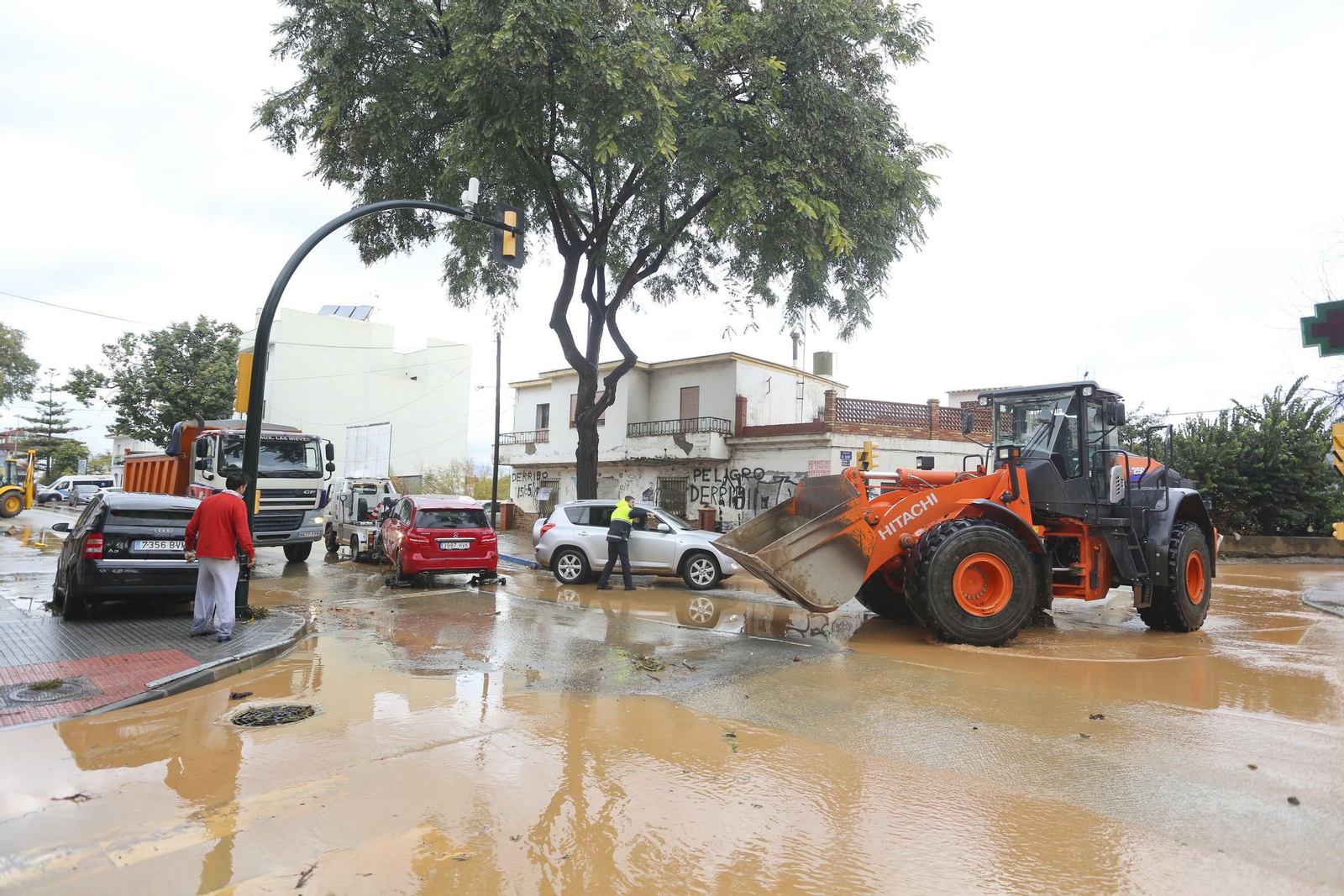 Las fotos de Campanillas inundada por el desbordamiento del río