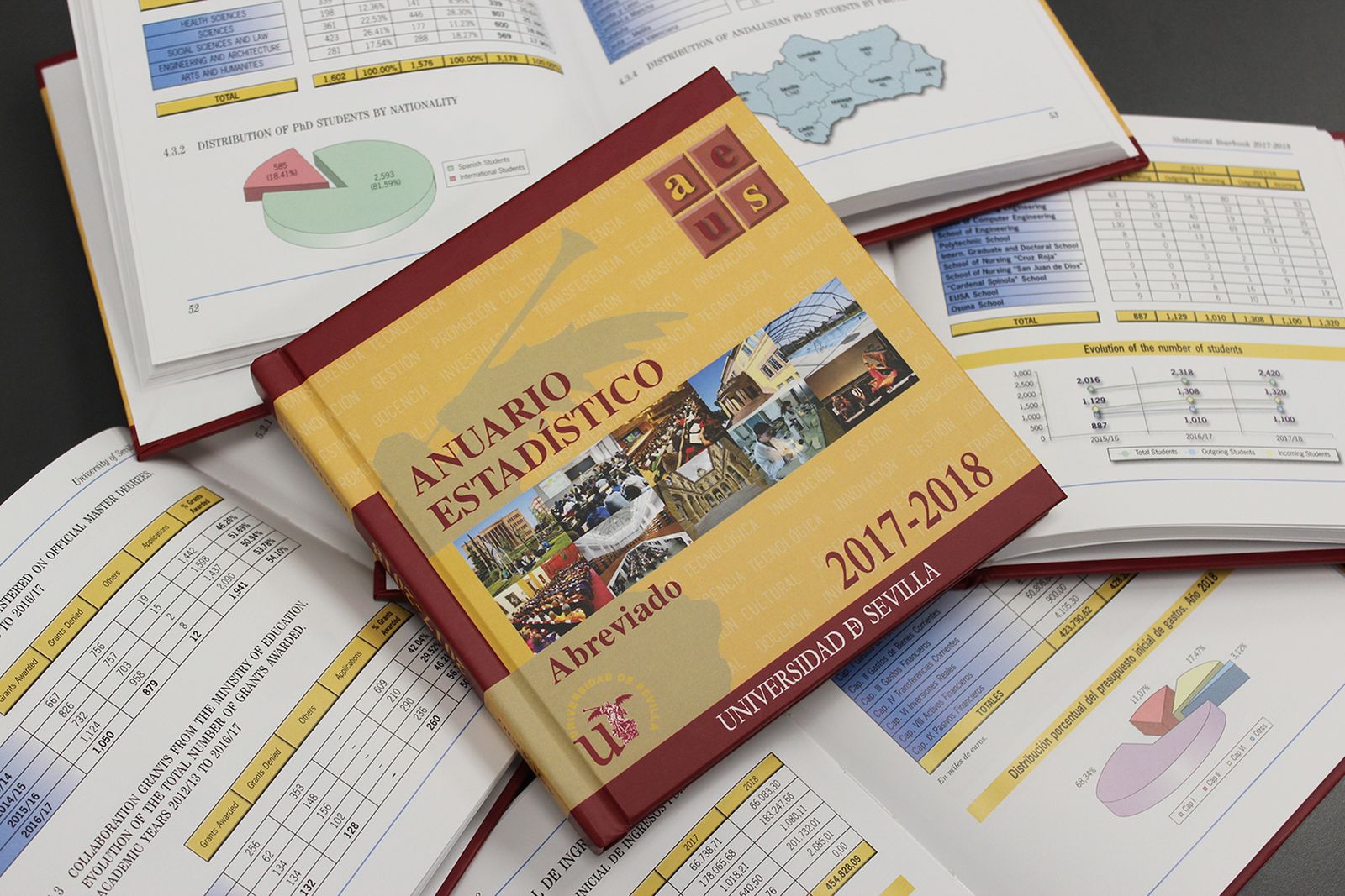 La Universidad de Sevilla elabora anualmente este Anuario Estadístico donde se recopila la información más relevante de la institución.