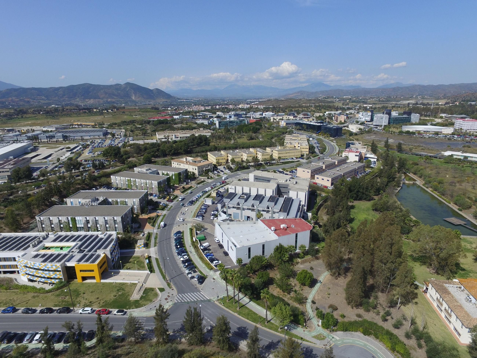Imagen aérea de Málaga TechPark.